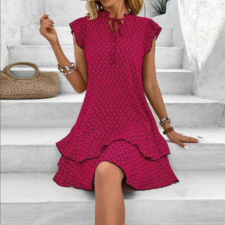 Anette - Elegantes Rüschen Minikleid