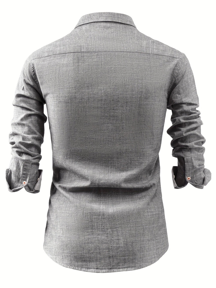 Nolan – Langarmhemd Mit Knöpfen