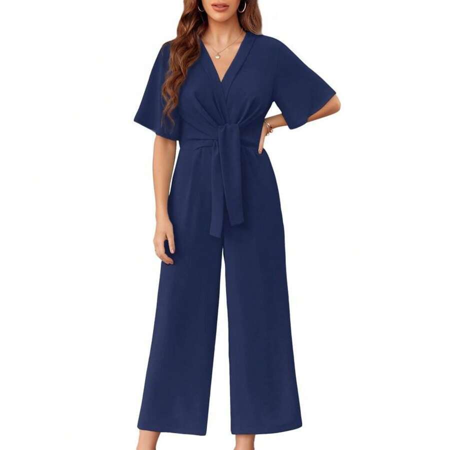 Gracie - Elegantes Sommer Kleid Mit Spitzenknoten