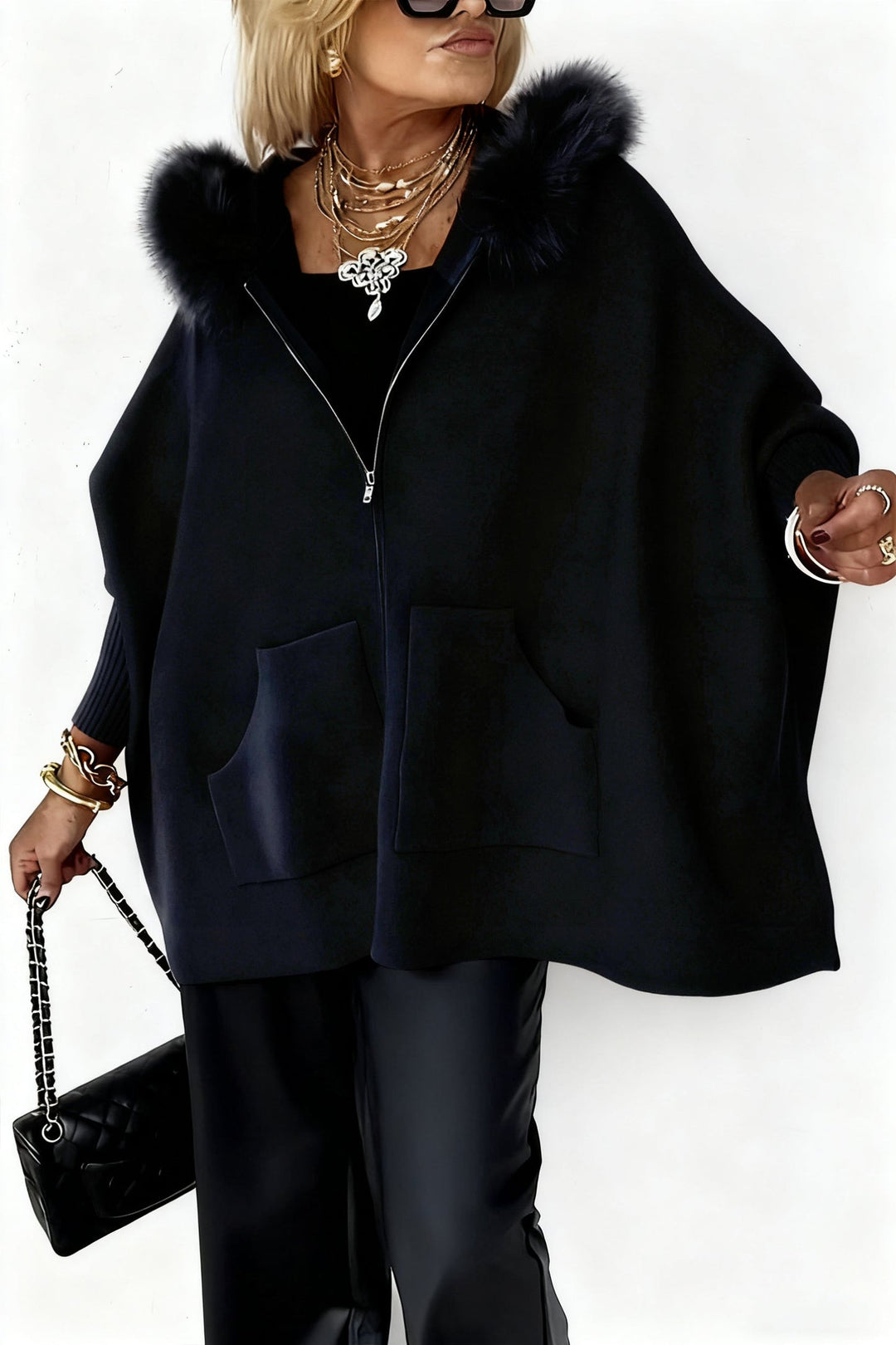 Anouka – Langarm Kapuzenpullover Mit Reißverschluss