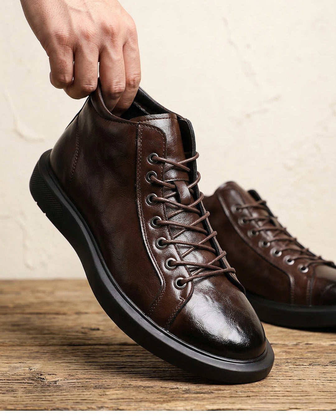 Kervens – Schnürstiefel Aus Leder