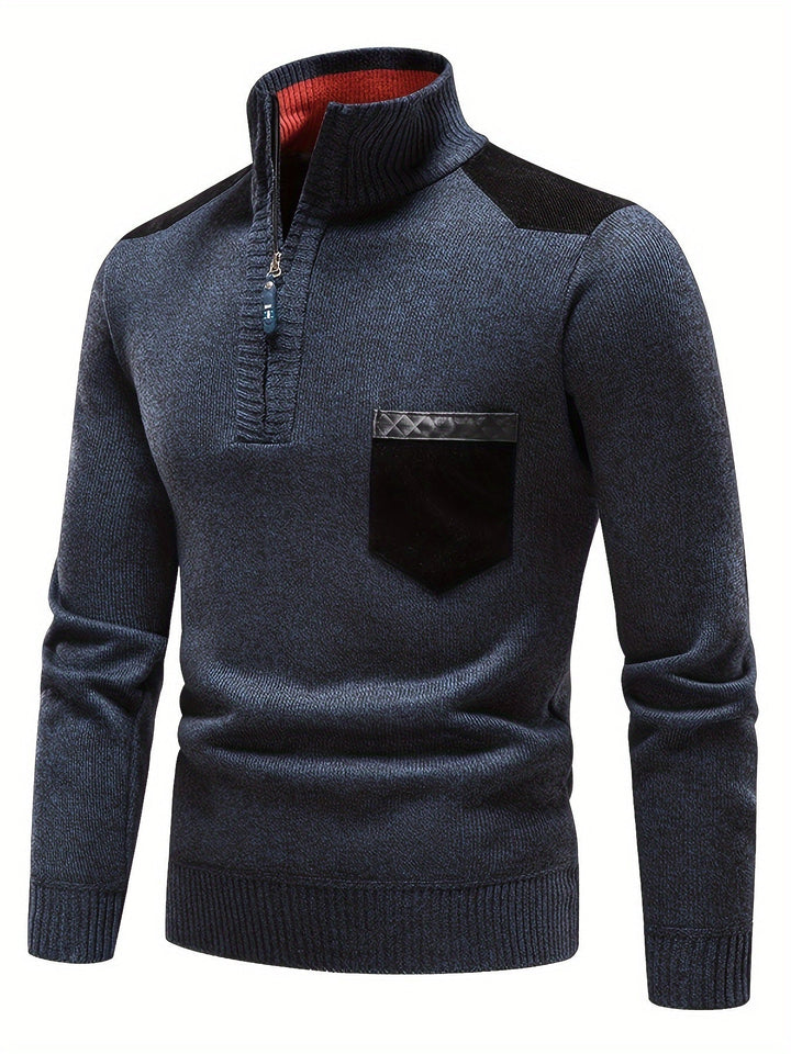 Gerdt – Lässiger Langarm Strickpullover