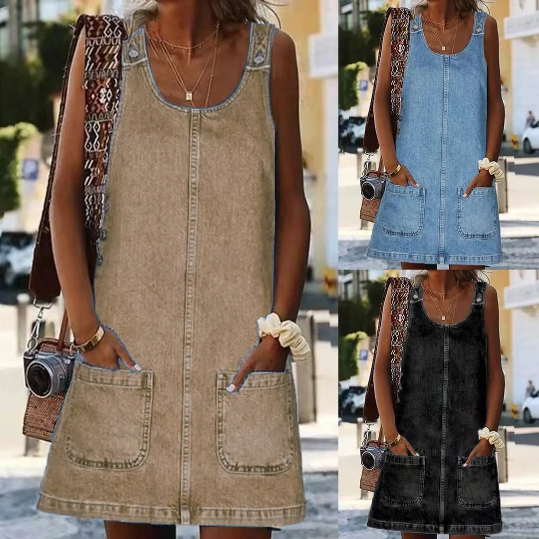 Otylia – Bequemes Minikleid mit Breiten Trägern