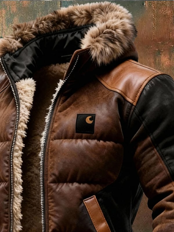 Gareth – Retro Stepp Jacke Mit Doppellagigem Kragen