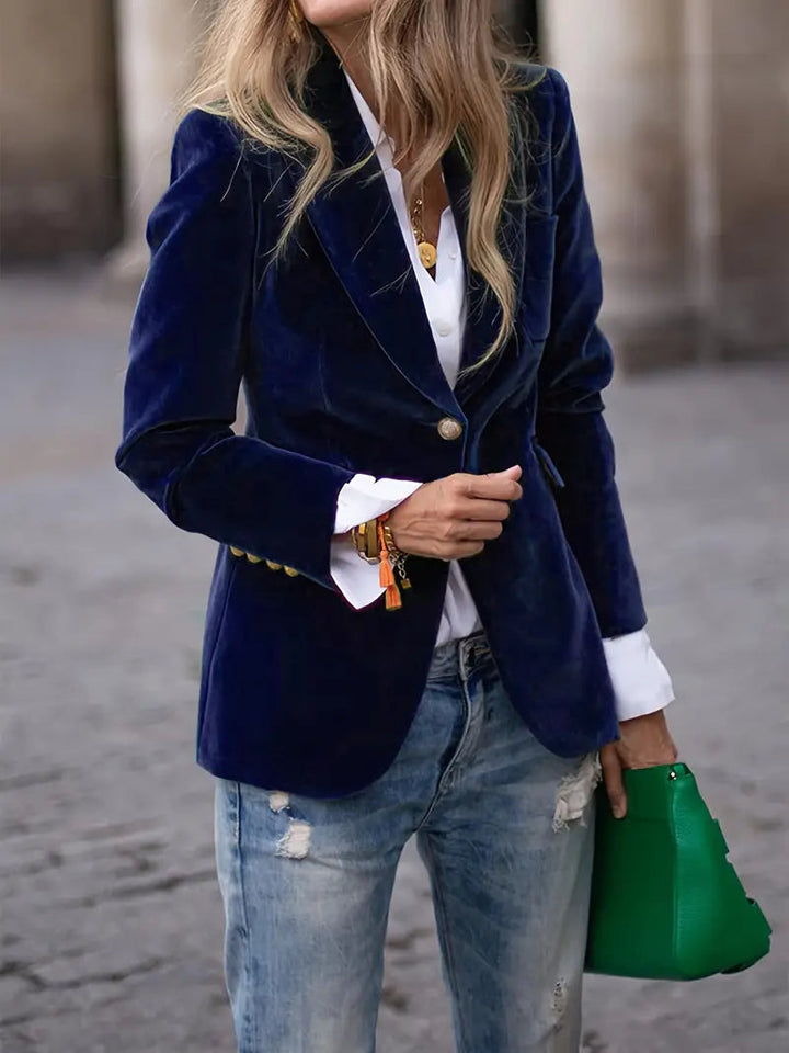 Elīna – Modischer Samt Blazer