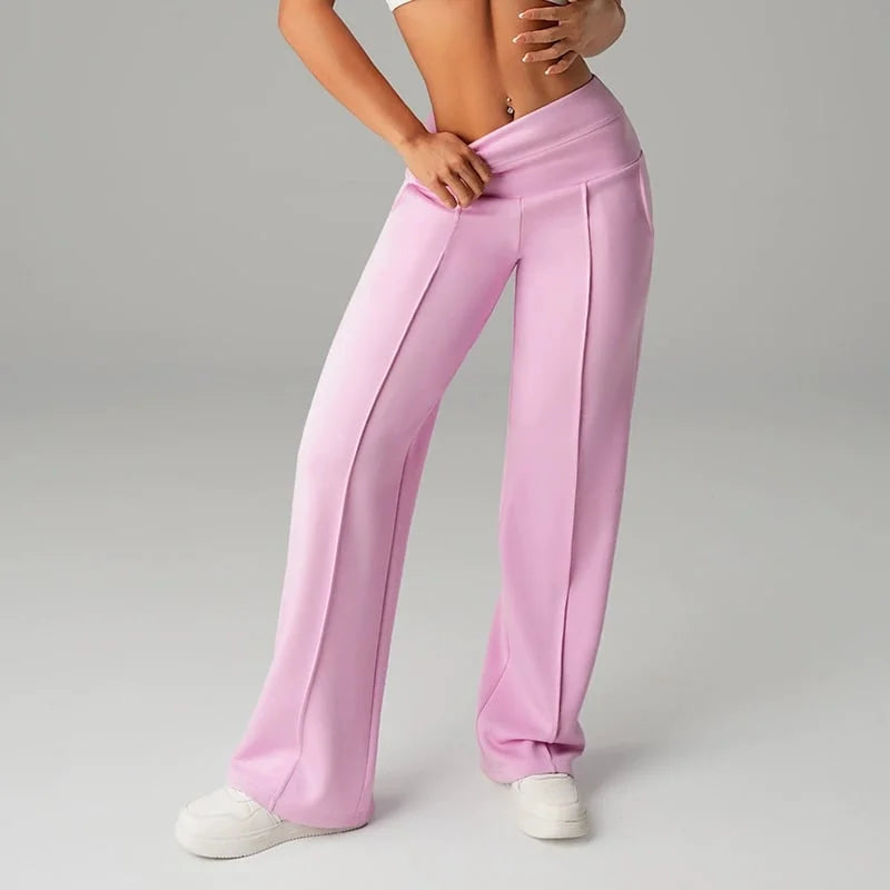 Alimatou - Gerade Sitzende Hose Mit Weitem Bein