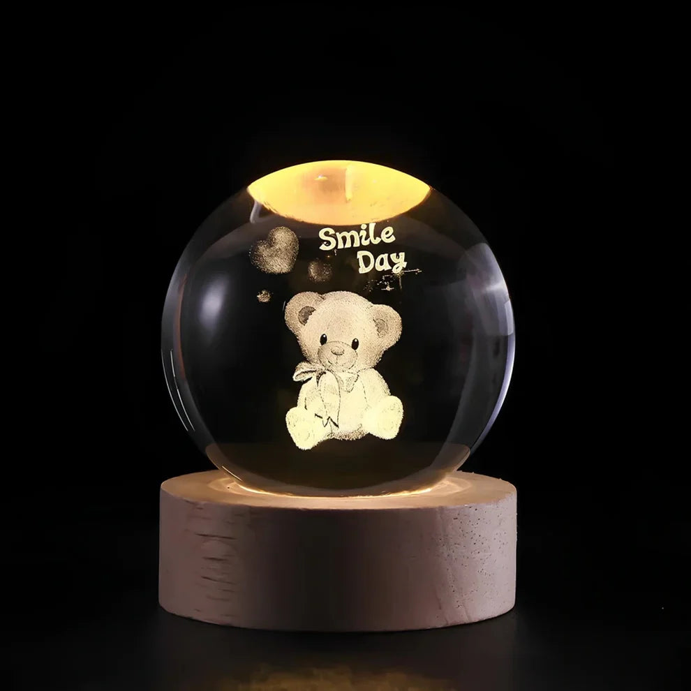 Glow Sphere – Leuchtende Kristallkugel Lampe