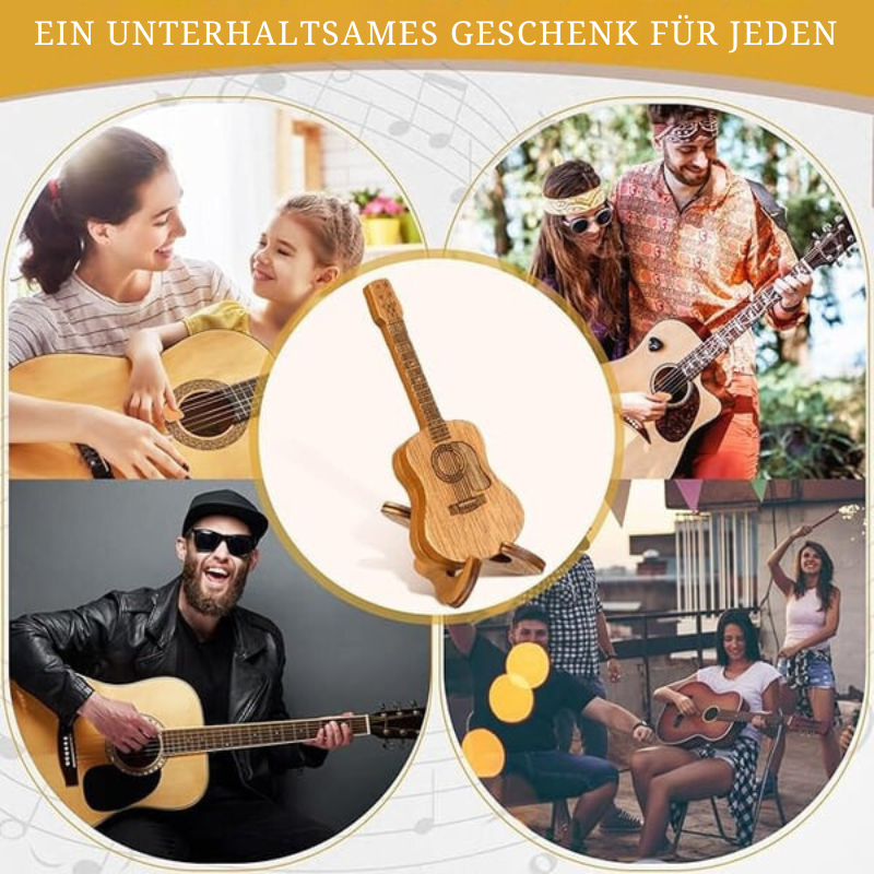 TuneCradle – Mini-Süße-Edition  Plektrum-Etui aus Holz für Gitarre