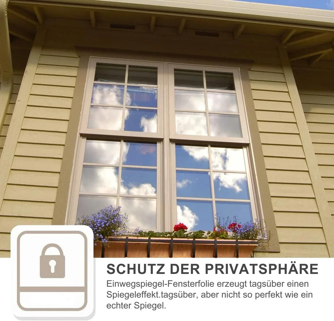 CrystalCover™ -  Sichtschutz, Sonnenschutz, UV-reflektierende Fensterfolie