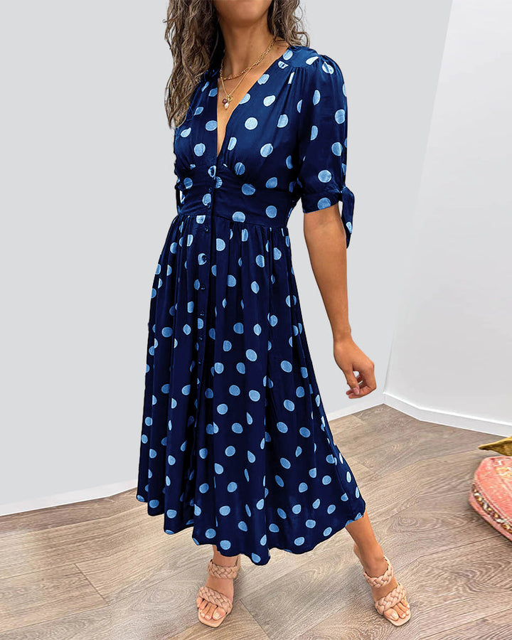 Janis – Stilvolles Kleid Mit V-Ausschnitt