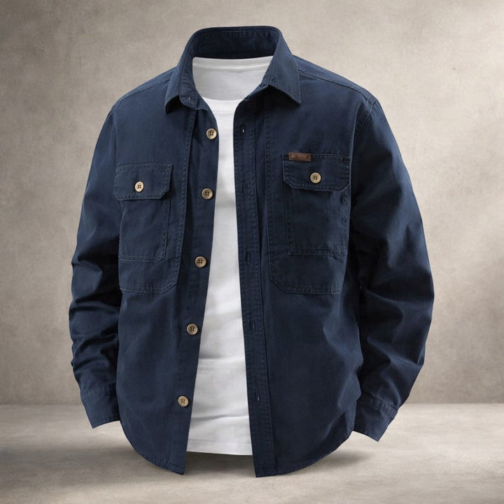 Prosper - Baumwoll Overshirt Mit Langen Ärmeln