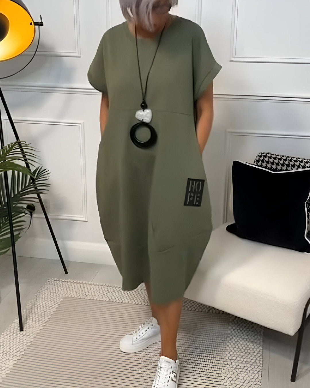 Jocelyn – Bequemes Freizeitkleid Mit Tasche