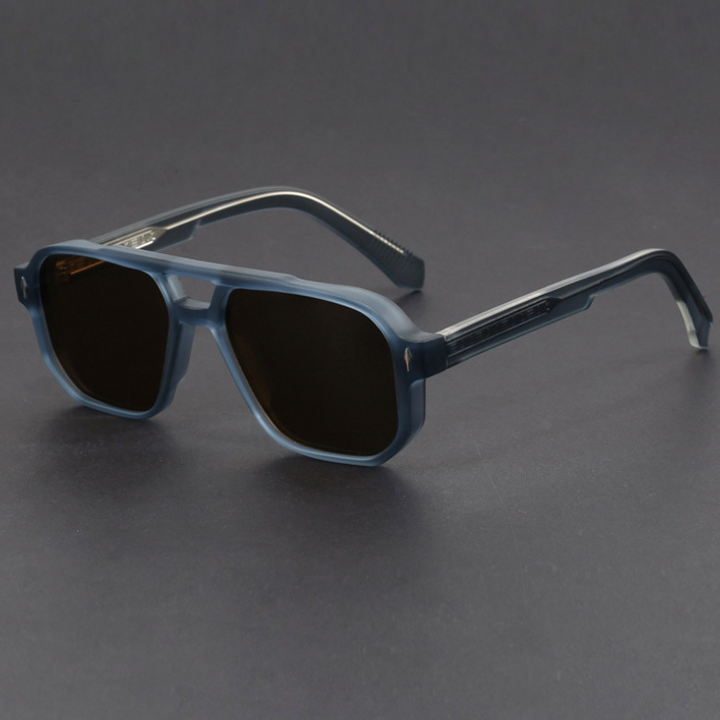 Kieran – Sonnenbrille mit Zweifarbigem Rahmen und eckiger Form