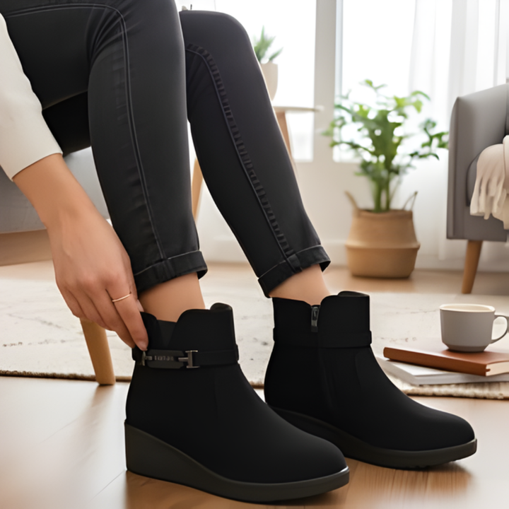 Alwara - Stiefeletten Mit Seitlichem Reißverschluss