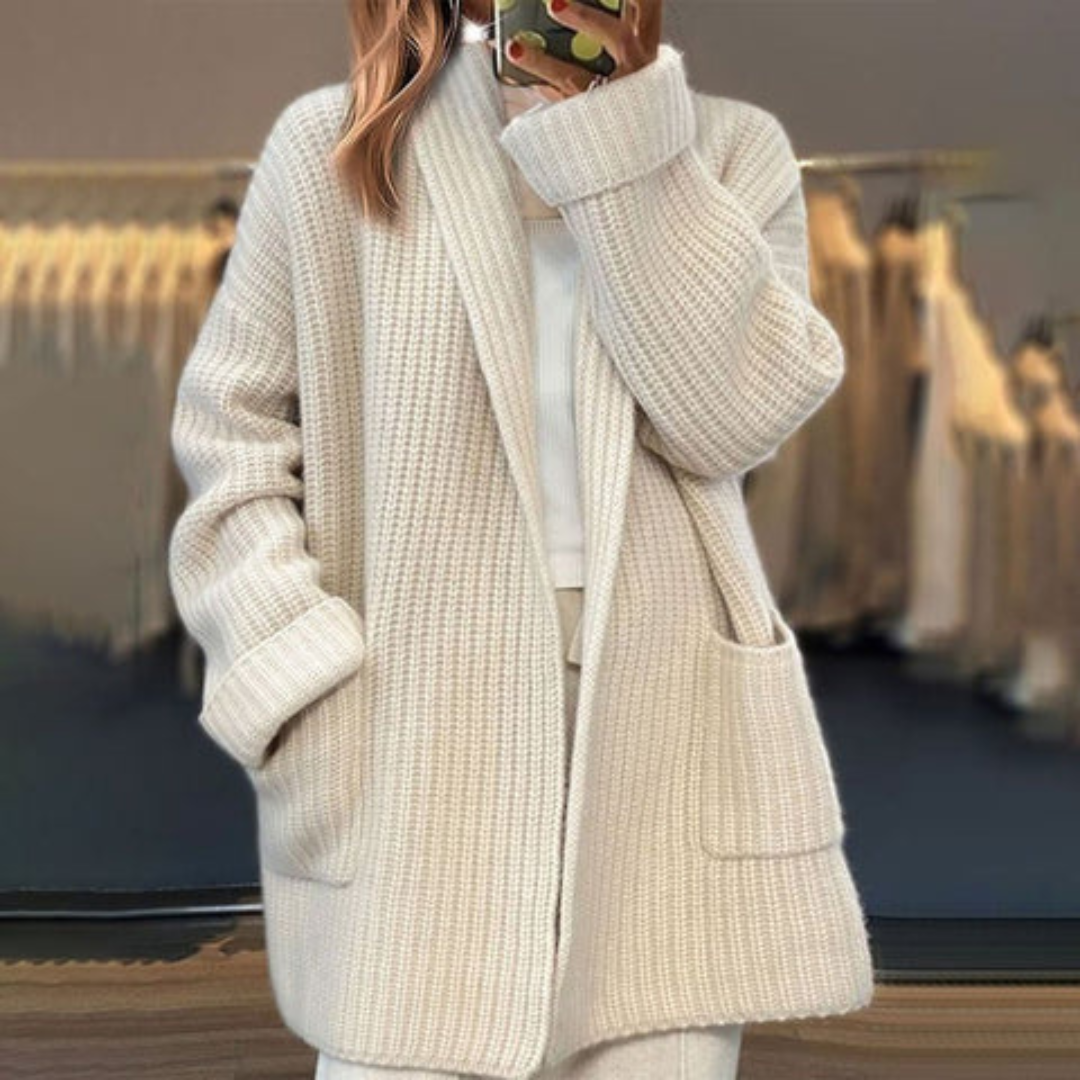 Kiandra – Strickjacke Aus Wolle Mit Taschen