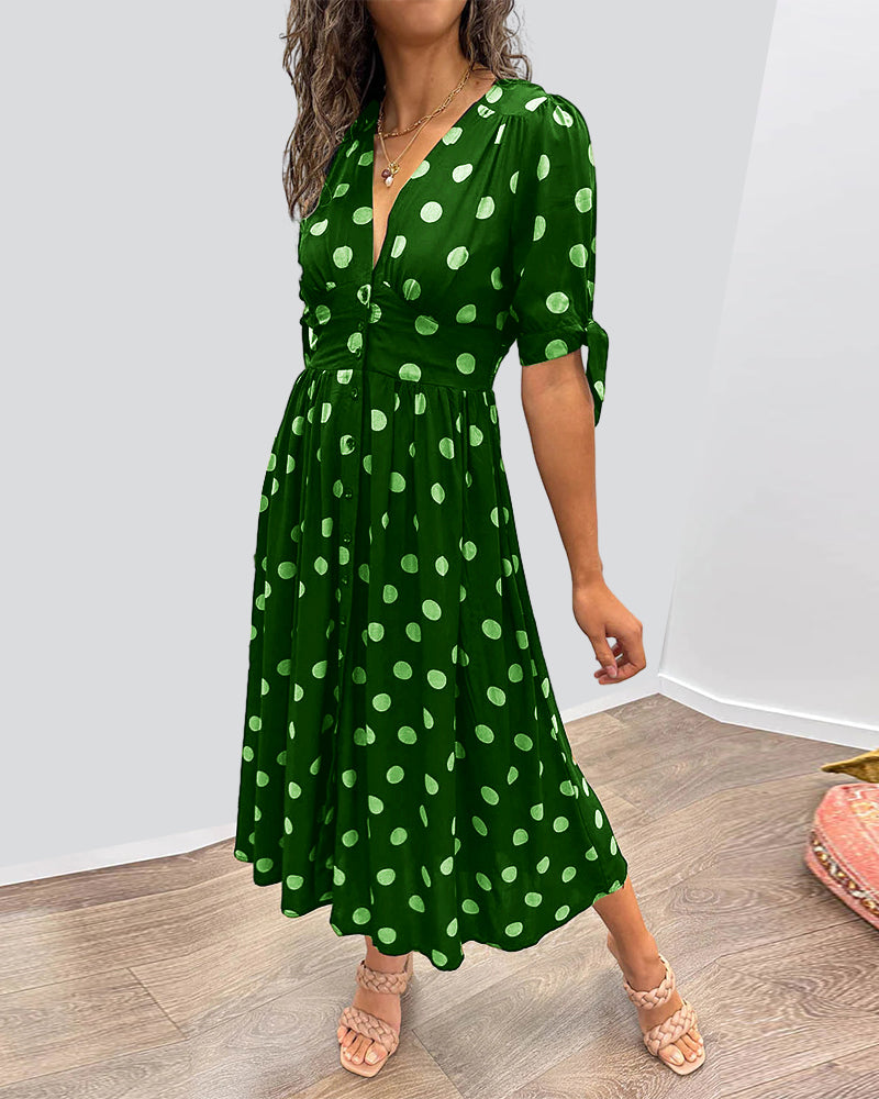 Janis – Stilvolles Kleid Mit V-Ausschnitt