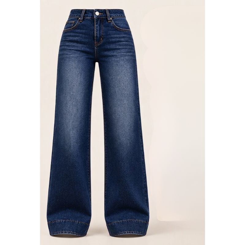 Naryna – Jeans mit Weitem Bein und Hoher Taille