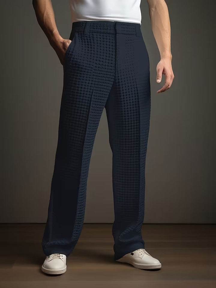 Tommen – Leichte Strukturierte Hose Mit Seitentaschen
