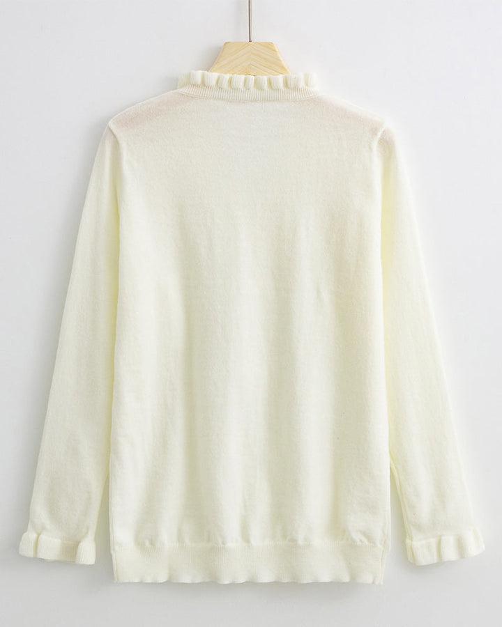 Ksenja – Knitterbluse mit Knop