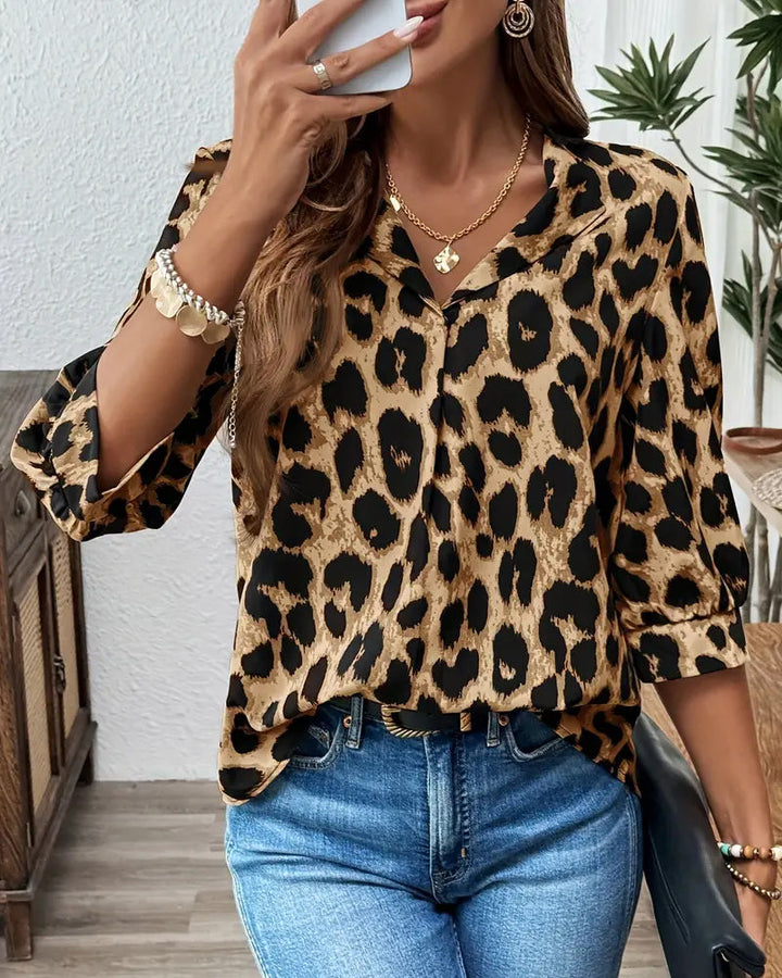 Ianira - Bequeme Bluse Mit V-Ausschnitt