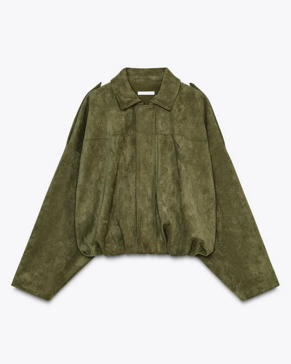 Alena - Bomber Jacke aus Wildleder