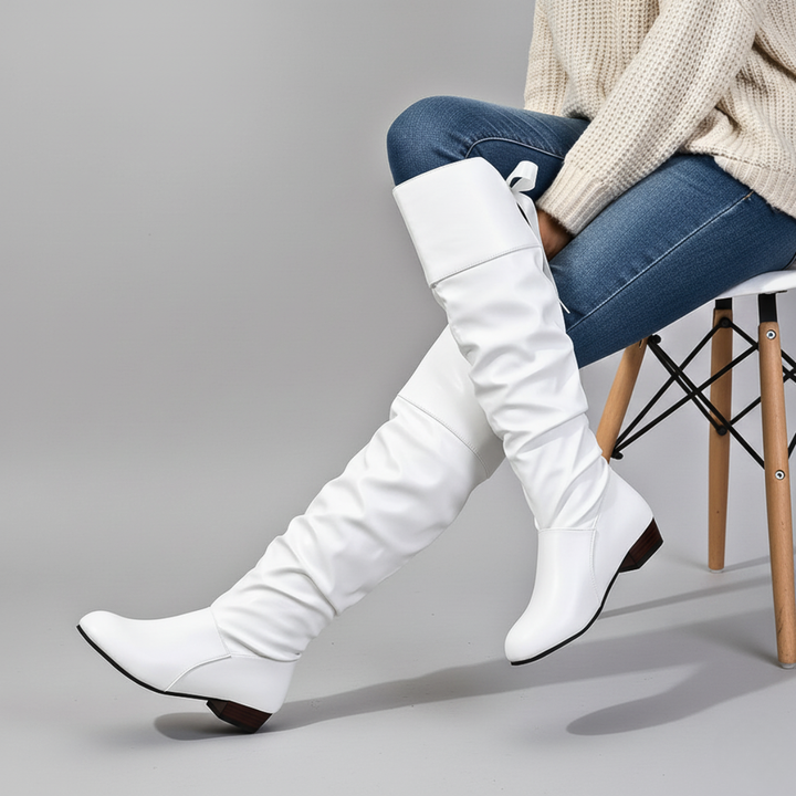 Patrena – Lederstiefel Mit Hohem Schaft