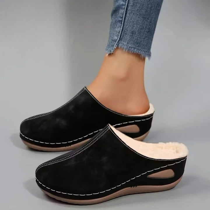 Lirona - Bequeme Slipper Mit Fleece Futter