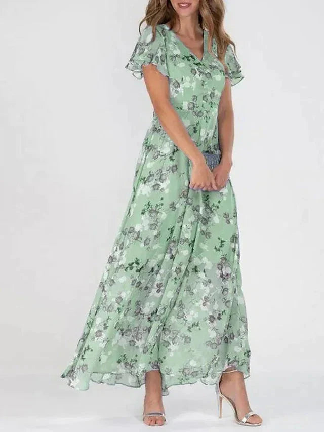 Astrid - Langes Blumenkleid