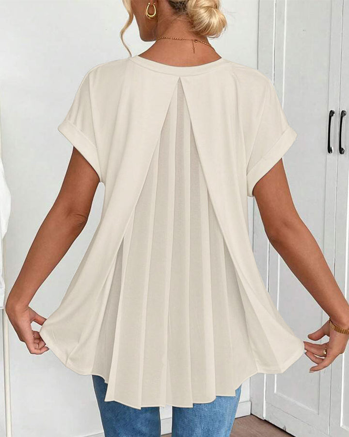 Liyanna – Patchwork T-Hemd Mit Kurzen Ärmeln