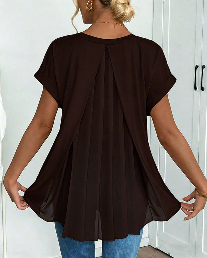 Liyanna – Patchwork T-Hemd Mit Kurzen Ärmeln