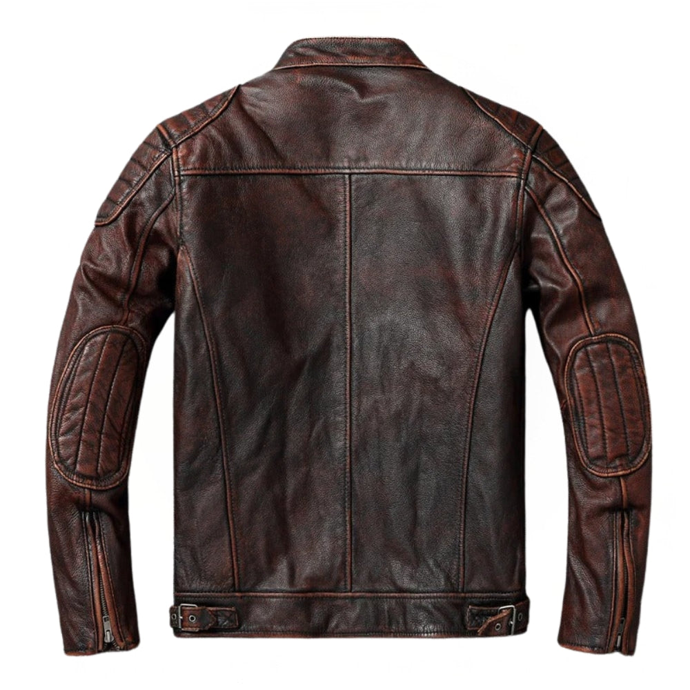 Jorge – Lederjacke Mit Frontreißverschluss
