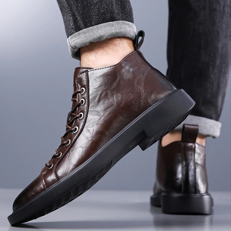 Ailton - Leder Schnürstiefel