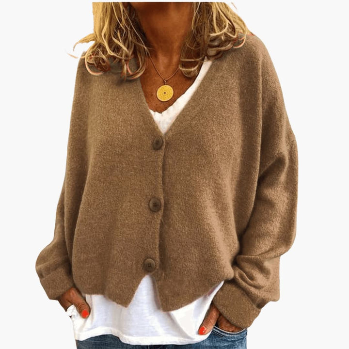 Gwen – Langärmelige Strickjacke