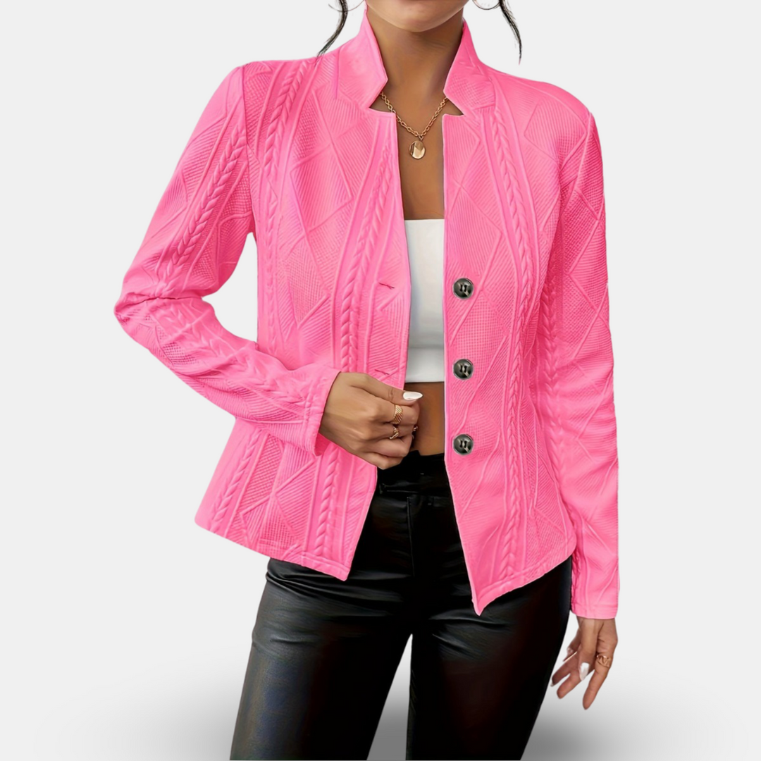 Aleeja - Prämie Ausgestattet Strickjacke