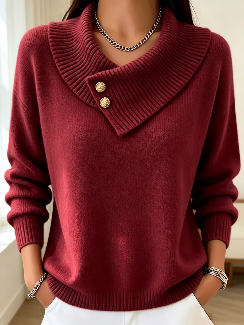 Haliza – Gerippter Strickpullover Mit Rollkragen