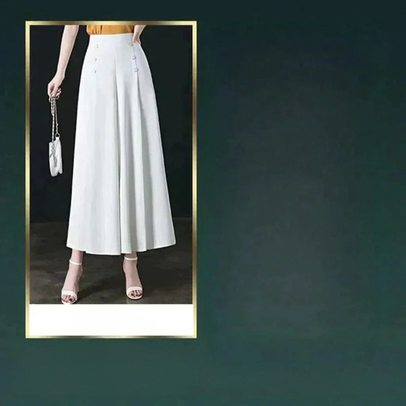 Malou - Stilvolle Bundfaltenhose mit weitem Bein