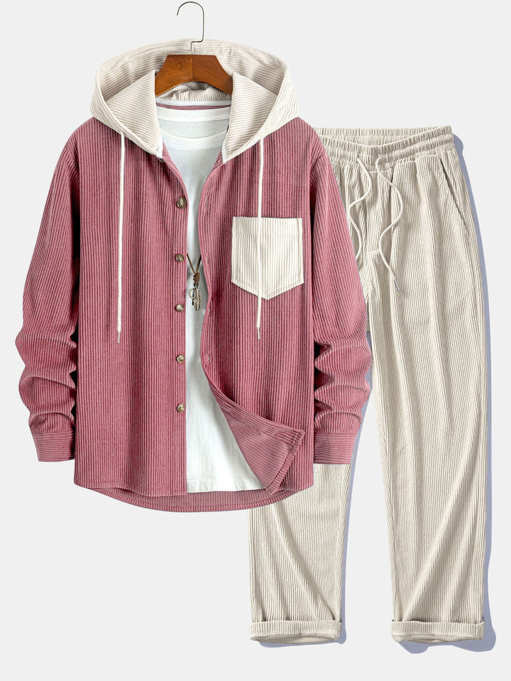 Cadmus – Set Aus Kapuzen Hemd Und Hose Aus Cord