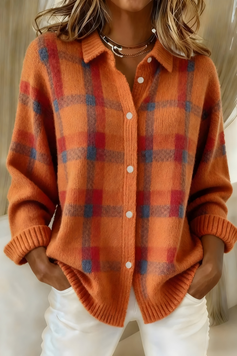 Sarani - Bequeme Langarm Strickjacke