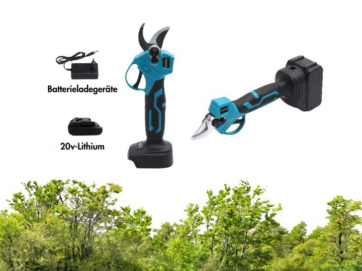 Elektrische Gartenschere mit Lithium-Akku 20v