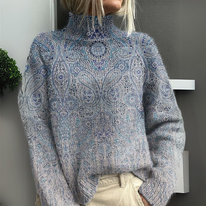 Rasha - Bunt Bedruckter Pullover