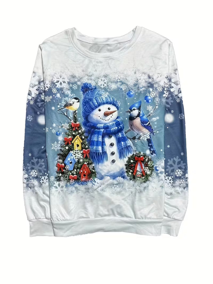 Jeila – Weihnachts-Sweatshirt Mit Grenzüberschreitendem Aufdruck