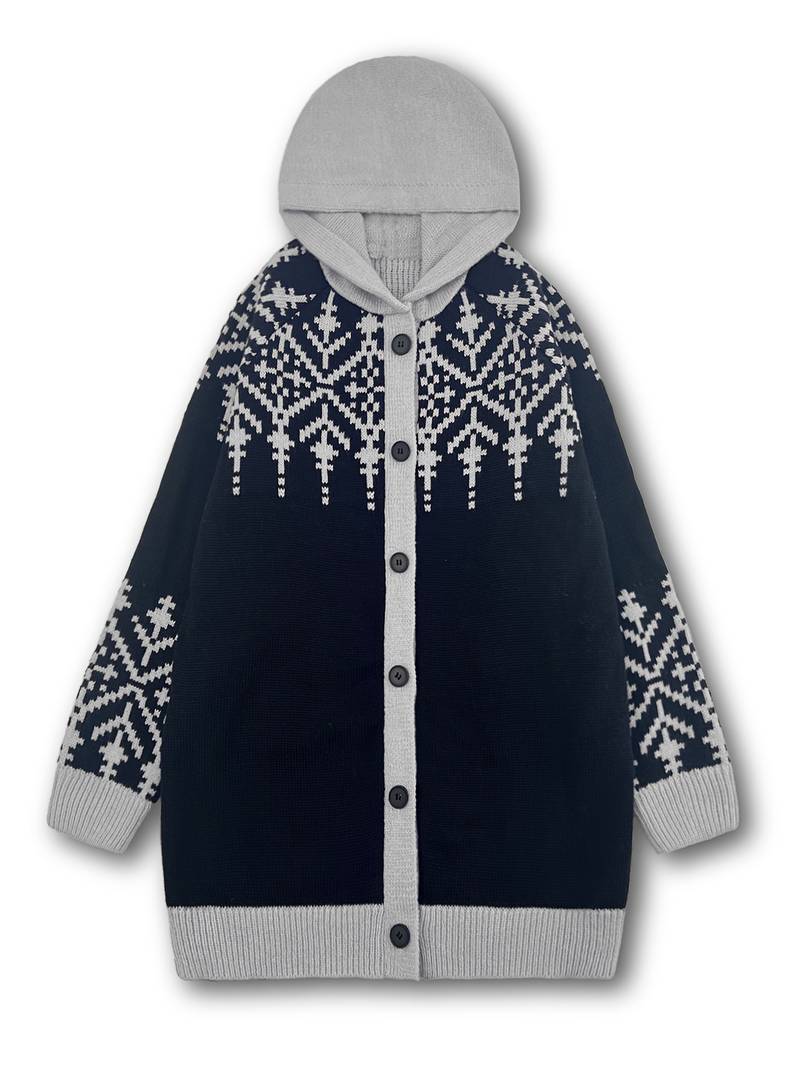 Hadassah - Eleganter Wintermantel Aus Stoff in Oversize Passform