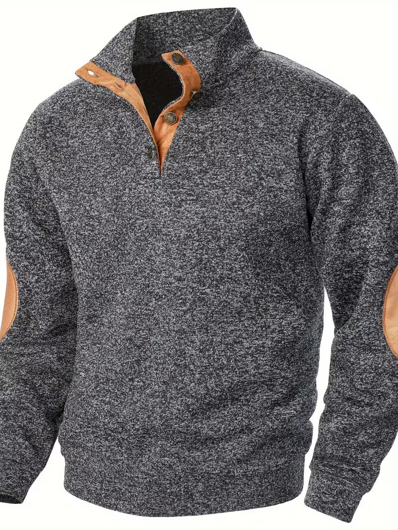 Kashyap – Sweatshirt mit Stehkragen Und Langen Ärmeln