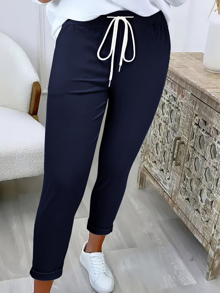 Jaimee - Bequeme Kordelzug Hose