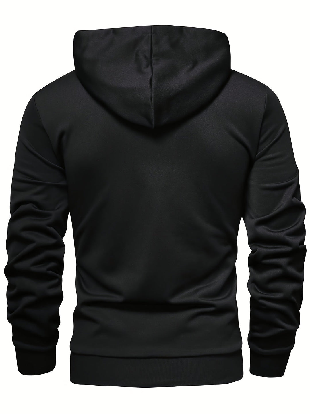 Klod – Lässiger Langarm Kapuzenpullover Mit Knöpfen