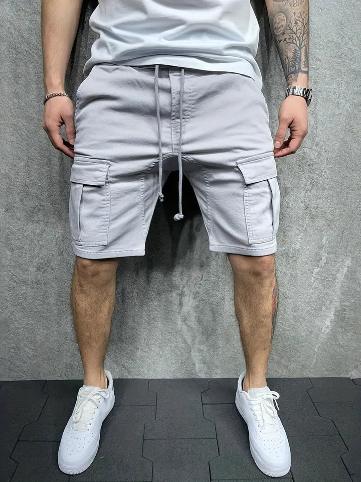Jelte – Lässig  Nicht Dehnbar Kordelzug Fracht Shorts