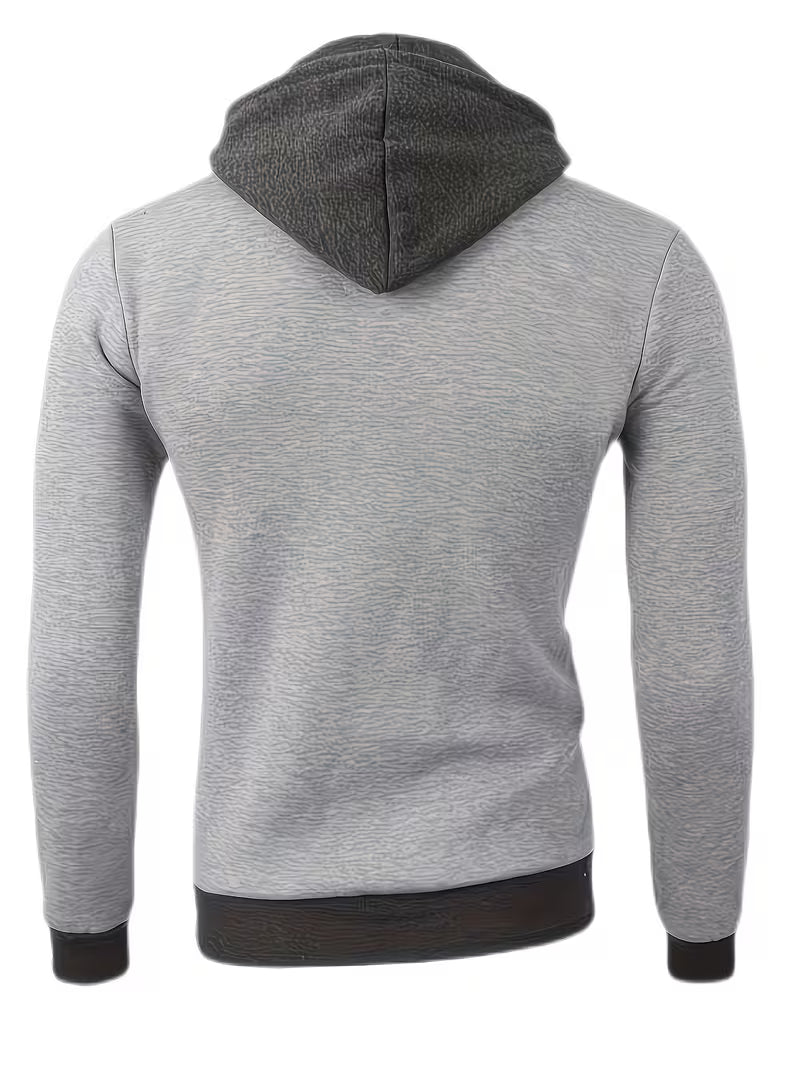 Griffiths – Langärmeliger Kapuzenpullover mit Viertel Reißverschluss