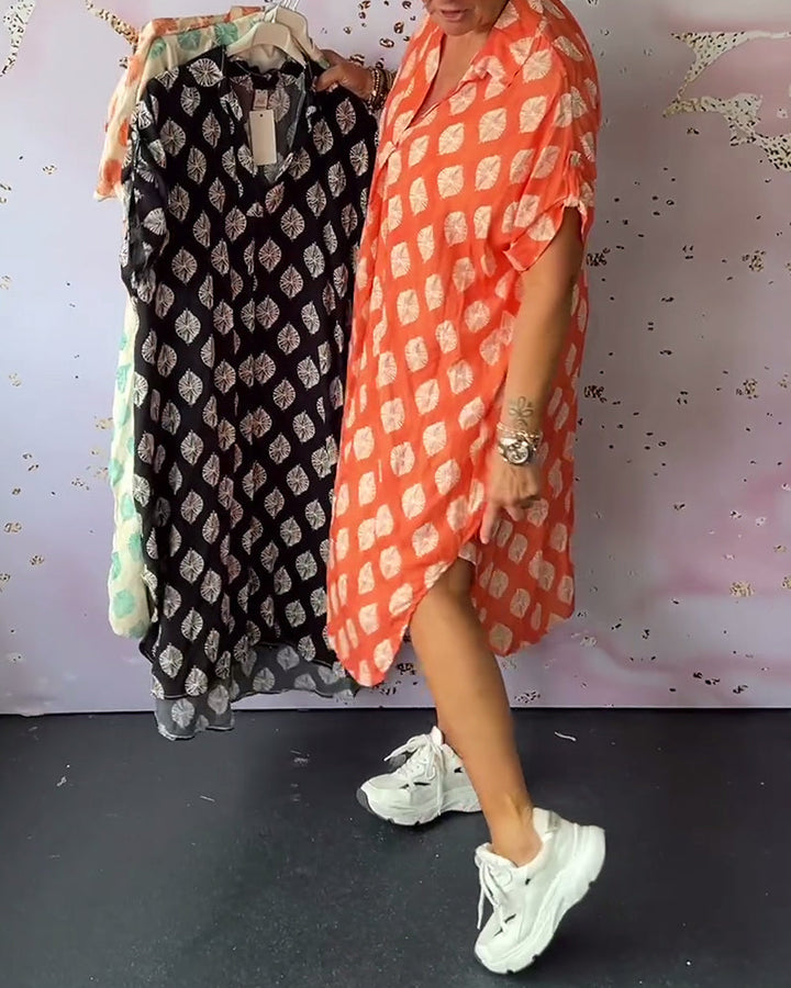Dini - Stilvolles Kleid Mit V Ausschnitt