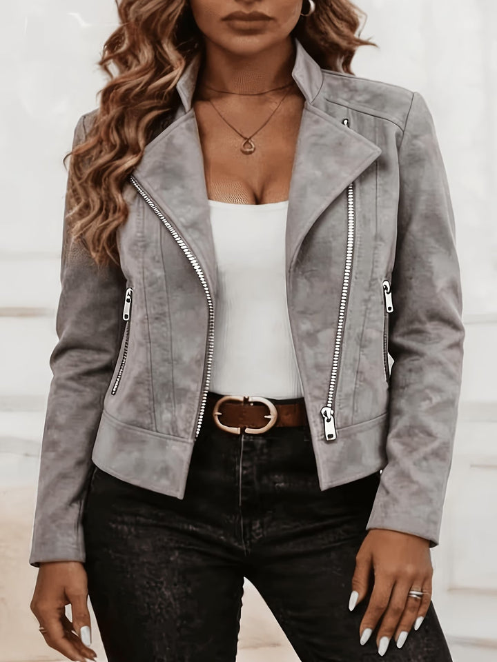 Amina – Langarmjacke mit Reißverschluss
