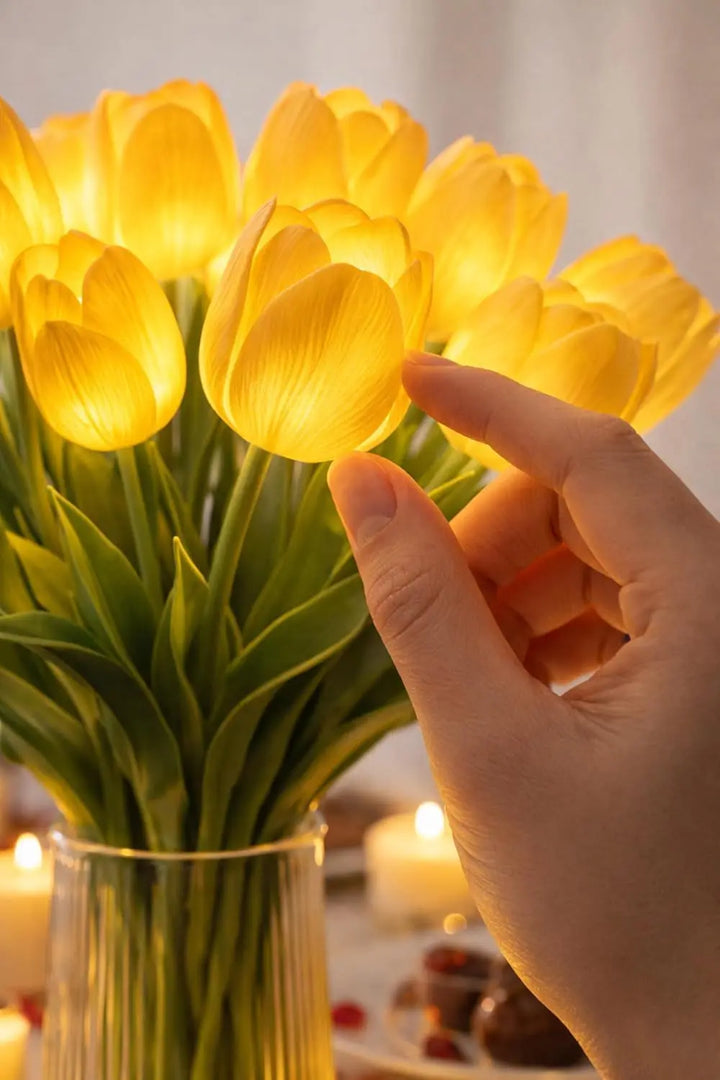 Petaluxe - Elegante LED Blumenvase Mit Beleuchtung Für Eine Gemütliche Wohnatmosphäre